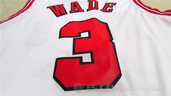 Camiseta Wade #3 Chicago Bulls Blanco - Haga un click en la imagen para cerrar